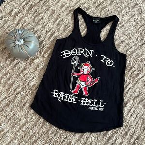 Cartel Ink “Born to Raise Hell” racerback tank